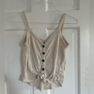 Sky and Sparrow front tie tank top